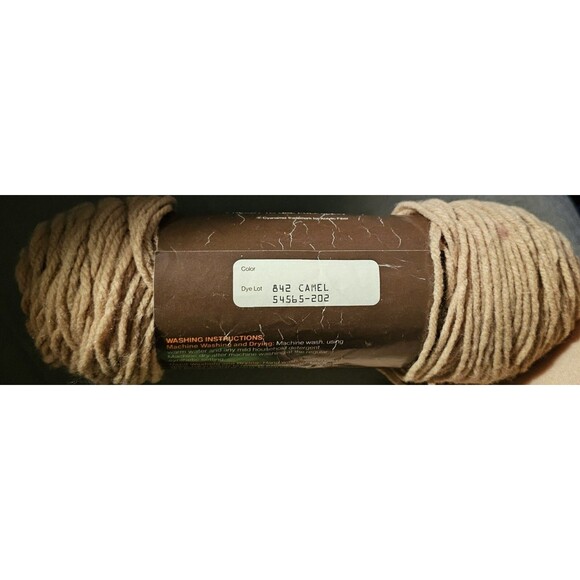 Vintage yarn Malina Creslan CAMEL 3 oz - Picture 3 of 4